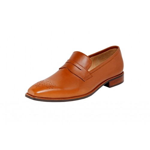 Castillo Genuine Leather RH Mustang Tan Shoes